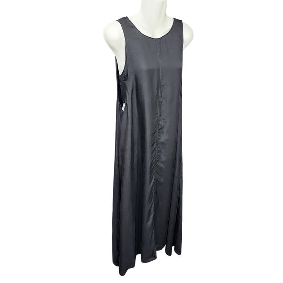 Lou & Grey Sleeveless Maxi Dress Built in Tank Bra Black Size Medium - Picture 1 of 14